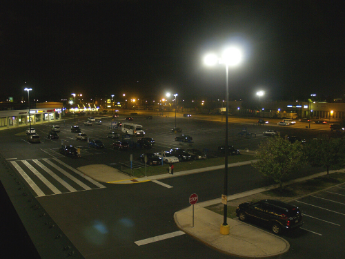 Parking Lot LED Retrofit After Photo Korman 