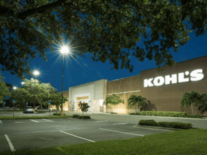 Kohl's Parking Lot LED Retrofit Conversion After Photo