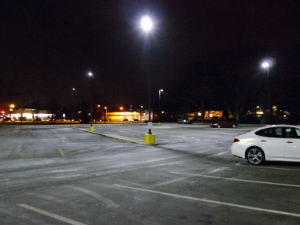 Parking Lot Lighting Retrofit After Photo